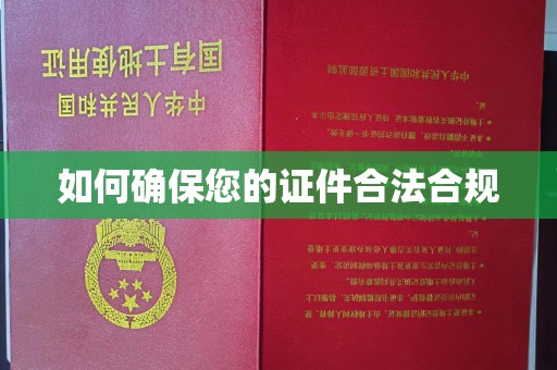 敦化如何确保您的证件合法合规