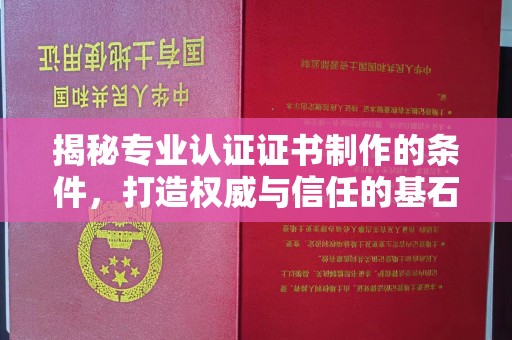 敦化揭秘专业认证证书制作的条件，打造权威与信任的基石
