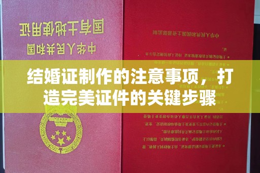 敦化结婚证制作的注意事项，打造完美证件的关键步骤