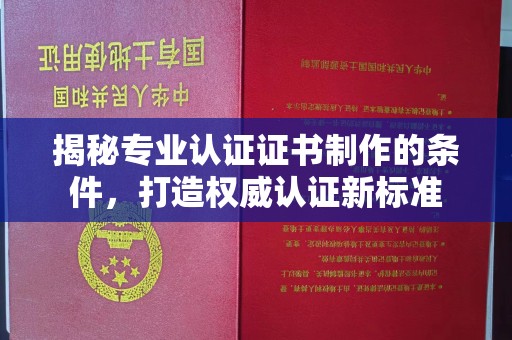 敦化揭秘专业认证证书制作的条件，打造权威认证新标准